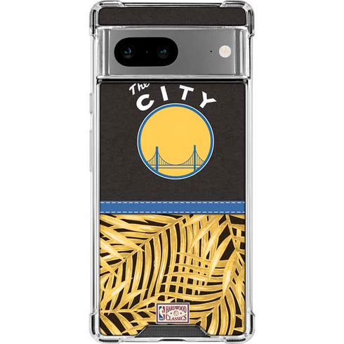NBA Golden State Warriors Retro Palms Google Pixel 8 Clear Case